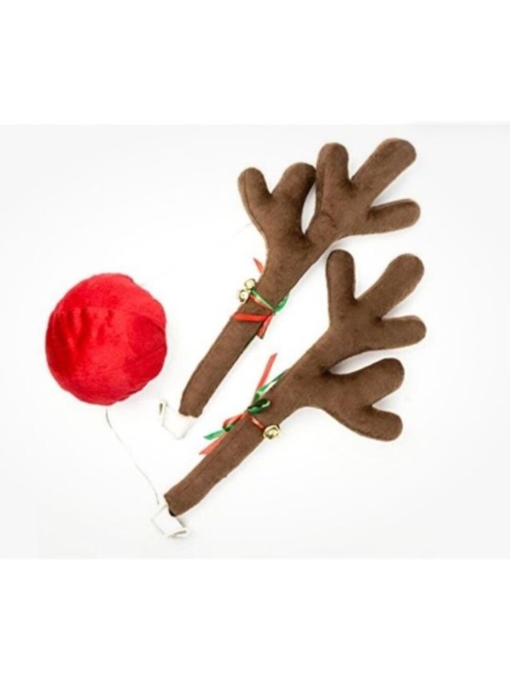 17” Reindeer Christmas Car Kit Products, Antlers with Jingle Bells & Standard